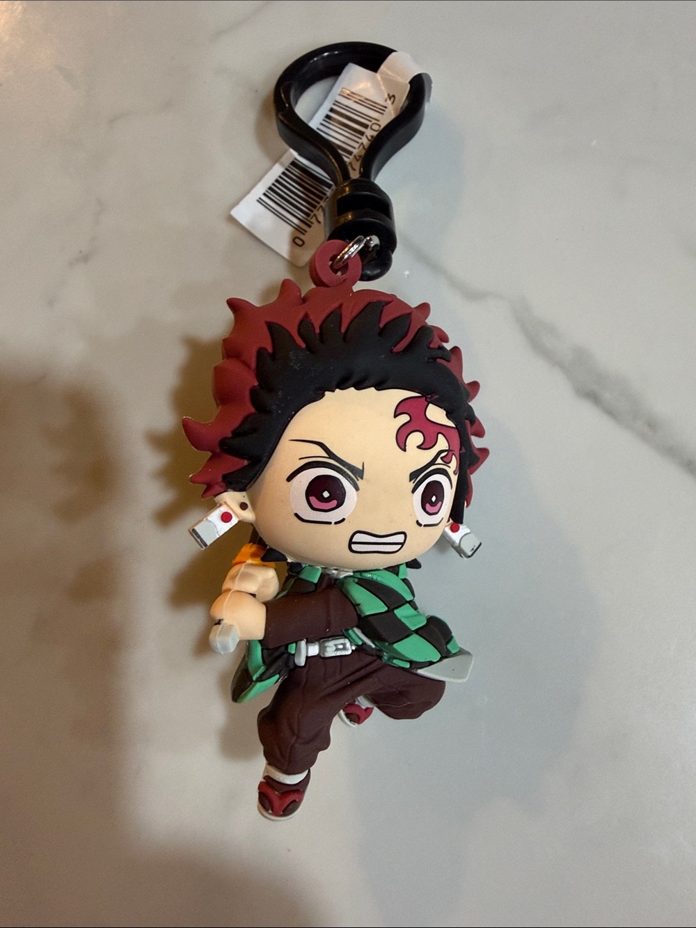 Demon Slayer Tan & Green Anime Character Keychain Charm - Kids Toy